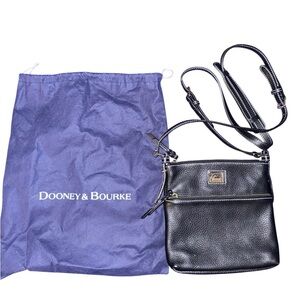 Dooney & Bourke Black Leather Crossbody Bag